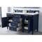 James Martin Vanities Brittany 60in Double Vanity, Victory Blue w/ 3 CM Ethereal Noctis Quartz Top 650-V60D-VBL-3ENC - alternate 4